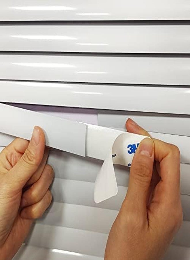 YingEnter 10 Sets Horizontal Blinds Replacement Slats, White Horizontal Blind Repair Tabs, White Blind Fixers for Horizontal Blinds Replacement Slats & Parts, 5 Ordinary + 5 Perforated - Image 3